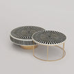 Sunshine Inlay Nesting Table Set Round