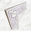 Luxury Bone Inlay Floral Mirror Lilac