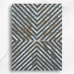 MOP Inlay Coffee Table Diamond Stripe Grey 4