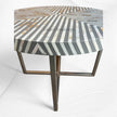 MOP Inlay Coffee Table Diamond Stripe Grey 3
