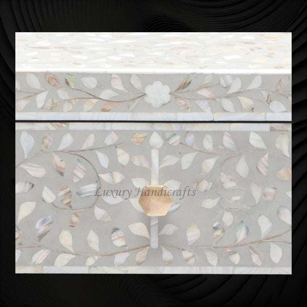 MOP Inlay Edge Bedside Grey
