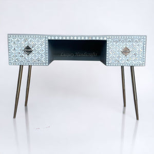MOP Inlay Geometric Desk Chrome