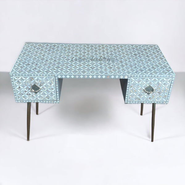 MOP Inlay Geometric Desk Chrome