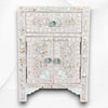 MOP 1 Drawer 2 Door Bedside Table Light Pink 7