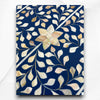 MOP Inlay 1 Drawer 2 Door Bedside Table Dark Blue 3