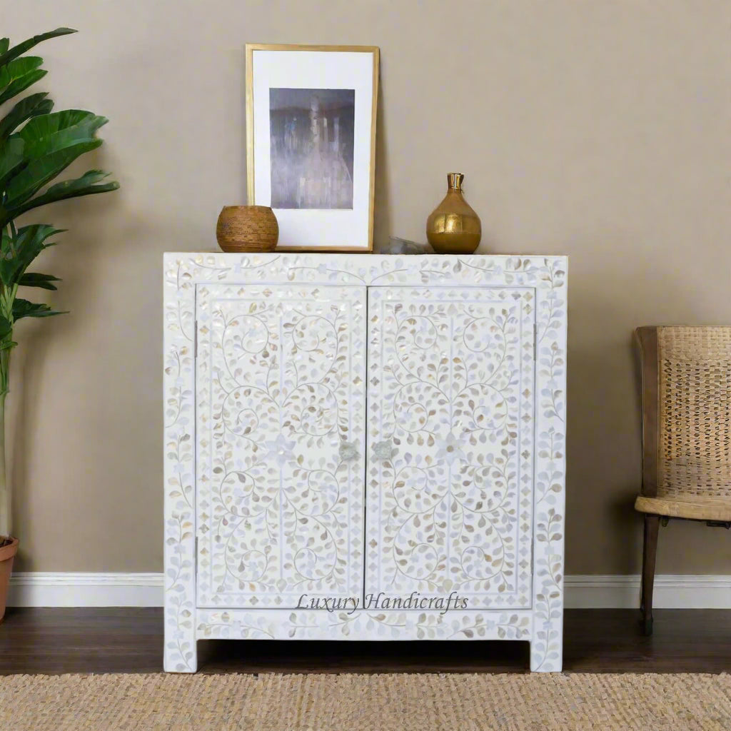 Buy Mother of Pearl Inlay Chest of Drawers Cabinet Online – Luxury ...