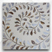 MOP Inlay Floral Octagonal Coffee Table Beige 3
