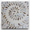 MOP Inlay Floral Octagonal Coffee Table Beige 3