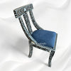 MOP Inlay Floral Chair Black – Luxury Handicraft
