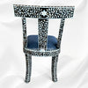 MOP Inlay Floral Chair Black 4