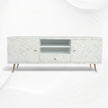 Madeline Bone Inlay Media Cabinet White 7