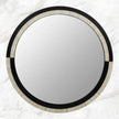 Mae Bone Inlay Mirror Black