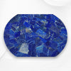 Miami Round Marble Accent Table with Lapis Lazuli Top 4