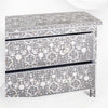 Moghul Flower MOP Inlay 2 Drawer Chest Grey 2