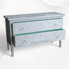 Moghul Flower MOP Inlay 2 Drawer Chest Seafoam 2