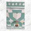 Moroccan Bone Inlay 1 Drawer Bedside Green 4