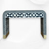 Moroccan Bone Inlay Waterfall 2 Drawers Console Black 5