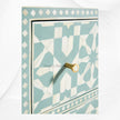 Bone Inlay Moroccan Design 6 Drawers Green 2