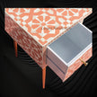 Moroccan Bone Inlay Desk Orange 3
