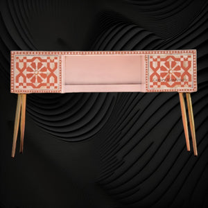 Moroccan Bone Inlay Desk Orange