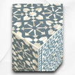 Moroccan Bone Inlay 3 Drawer Nightstand Rain Grey 3