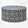 Moroccan Bone Inlay Round Center Table Black 4