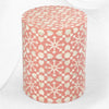 Moroccan Bone Inlay Round Side Table Orange 2