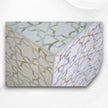 Mother Of Pearl Inlay Star Side Table Brass Base White 3