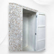 Mother of Pearl Inlay Armoire Floral White 5
