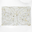 Mother Of Pearl Inlay Floral 3 Drawer Bedside Ivory