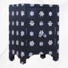 Mother Of Pearl Star 1 Drawer 2 Door Bedside Table Black