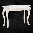 Mother Of Pearl Inlay 1 Drawer French Style Console White 2