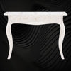 Mother Of Pearl Inlay 1 Drawer French Style Console White 4