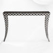 Mother Of Pearl Curved Leg Console Geometric Black 2