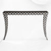 Mother Of Pearl Curved Leg Console Geometric Black 2