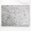 Mother Of Pearl Inlay Floral Chest Of Four Drawers Ivory 4