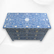 Mother Of Pearl Inlay Floral Chest Of Four Drawers Blue 1