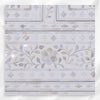 Mother Of Pearl Inlay Floral Chest Of Four Drawer White 2