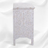 Mother Of Pearl Inlay Floral Chest Of Four Drawer White 1