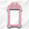Pink Mother Of Pearl Inlay Floral Circle Mirror 3