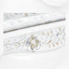 Mother Of Pearl Inlay Long Curved Leg Desk White 4