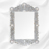 Mother Of Pearl Inlay Scalloped Mirror Grey 2
