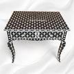 Mother Of Pearl Inlay Star Design Desk Black 2