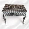 Mother Of Pearl Inlay Star Design Desk Black 2