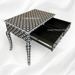Mother Of Pearl Inlay Star Design Desk Black 3