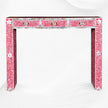 Mother Of Pearl Inlay Floral Console Table Pink 2