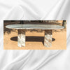 Myra Fantasy Brown Marble Dining Table 8 Seater