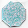 Naomi Bone Inlay Octagonal Large Side Table Mint Green 2