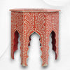 Naomi Bone Inlay Octagonal Large Side Table Orange 3