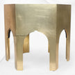 Naomi Brass Embossed Octagonal Large Side Table 1